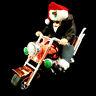 Motorcycle Animated Santa Claus Figure /''born To Be Wild'' / Must See Video