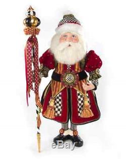 MacKenzie-Childs Christmas Festoonery Santa Claus-27 Tall Standing Figure/Doll