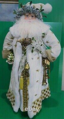 Mackenzie Childs Santa Claus w White Coat