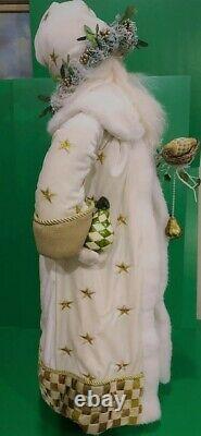 Mackenzie Childs Santa Claus w White Coat