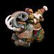 Magnificent Russian Santa Claus Riding Elephant Hand Carved & Painted #1047