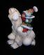 Magnificent Russian Santa Hand Carved & Painted On A Polar Bear