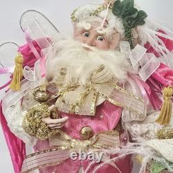 Mark Roberts Collection Pink Fairy Santa Set 18 & 12 Posable Wings