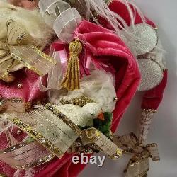 Mark Roberts Collection Pink Fairy Santa Set 18 & 12 Posable Wings