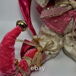 Mark Roberts Collection Pink Fairy Santa Set 18 & 12 Posable Wings