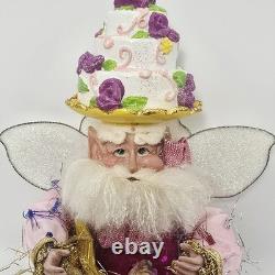 Mark Roberts Collection Pink Fairy Santa Set 18 & 12 Posable Wings