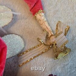 Mark Roberts Collection Pink Fairy Santa Set 18 & 12 Posable Wings