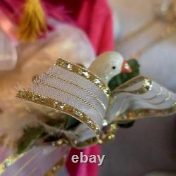 Mark Roberts Collection Pink Fairy Santa Set 18 & 12 Posable Wings