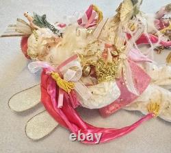Mark Roberts Collection Pink Fairy Santa Set 18 & 12 Posable Wings