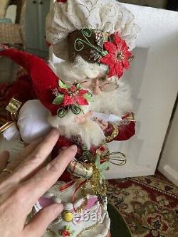 Mark Roberts -Ltd Ed Santa Decorating A Cake 26 in. Stunning On Base