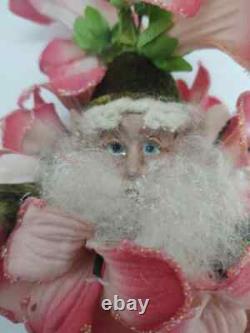 Mark Roberts Santa Claus Limited Edition Pink flower pixie fairy doll With Tag