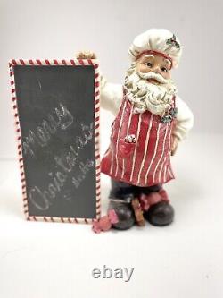 Mark Roberts Santa with Chalk Bord Figurine Vintage Flemish Collection Resin 11