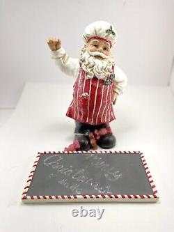 Mark Roberts Santa with Chalk Bord Figurine Vintage Flemish Collection Resin 11