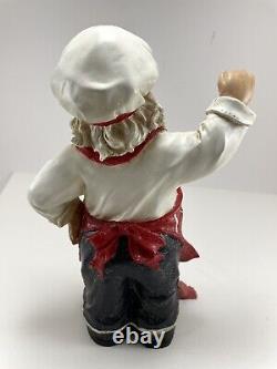 Mark Roberts Santa with Chalk Bord Figurine Vintage Flemish Collection Resin 11