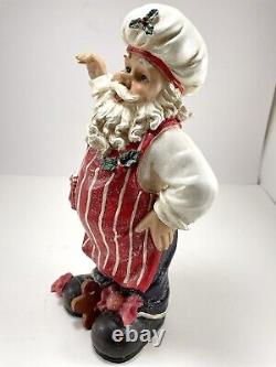 Mark Roberts Santa with Chalk Bord Figurine Vintage Flemish Collection Resin 11