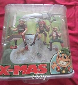 Mcfarlane Toys 2007 Twisted Xmas Set Of 6 Figures Mrs Claus, Santa, Etc