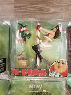 Mcfarlane Twisted Christmas 6 Action Figure Set Monsters Series 5 2007 Ungraded