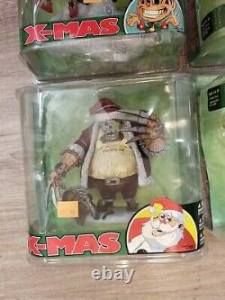 Mcfarlane Twisted Christmas 6 Action Figure Set Monsters Series 5 2007 Ungraded