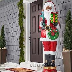 Member's Mark 6' Foot Santa Claus, Life Size LED Lit Resin Statue, Multicultural