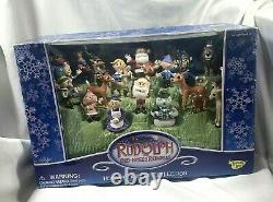 Memory Lane 2003 Rudolph The Red Nose Reindeer 24 Figure Collection Sealed