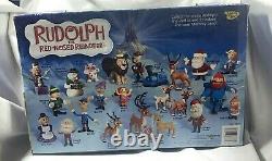 Memory Lane 2003 Rudolph The Red Nose Reindeer 24 Figure Collection Sealed