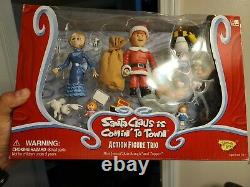 Memory Lane Rudolph Santa Claus Is Coming To Town Action Figure Trio