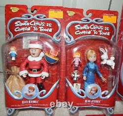 Memory Lane Santa Claus In Coming To Town Complete Set Of 9 Figures + Truck New