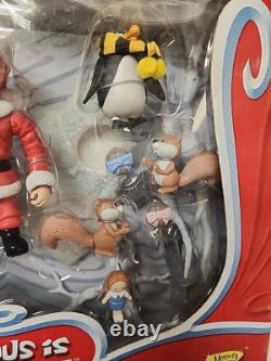 Memory Lane Santa Claus Is Comin' To Town Action Figure Trio New