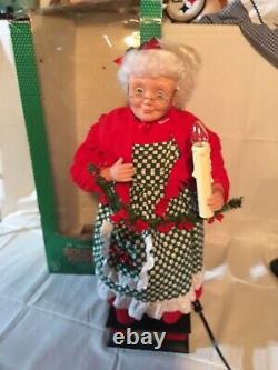 Merry Christmas 24 Animated Holiday Figure Mrs. Claus Motionettes Santa