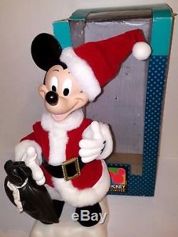 Mickey Unlimited Animated Display Figure Mouse Christmas XMAS Santa Claus Disney