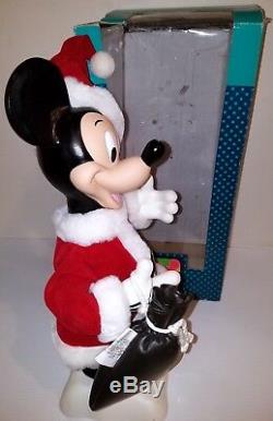 Mickey Unlimited Animated Display Figure Mouse Christmas XMAS Santa Claus Disney