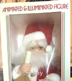 Motionettes of Christmas Animated & Illuminated Figure Santa 1988 Woolworth VTG