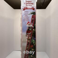 Mr Christmas 40 Super Ladder Climbing Santa Musical Animatronic New Free Ship