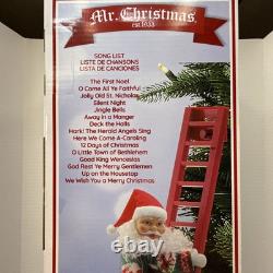 Mr Christmas 40 Super Ladder Climbing Santa Musical Animatronic New Free Ship