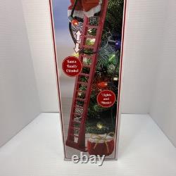 Mr Christmas 40 Super Ladder Climbing Santa Musical Animatronic New Free Ship
