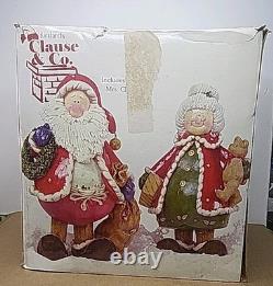 Mr & Mrs Claus Vintage Kirkland's Clause & Co. Christmas Ceramic Figurines 13