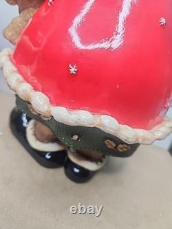 Mr & Mrs Claus Vintage Kirkland's Clause & Co. Christmas Ceramic Figurines 13