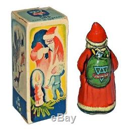 N. MINT in Box Tin Windup Santa Claus by Arnold US Zone Germany FREE SHIPPING