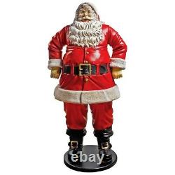 NE80089 Jolly Santa Claus Life-Size Statue Grande Scale Over 6' Tall