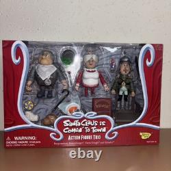 NEW Memory Lane Santa Claus Is Coming To Town Action Figure Trio Tanta Kringle