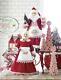 New Raz Set Of 2 Santa And Mrs Claus Kringle Candy Company Christmas Figures