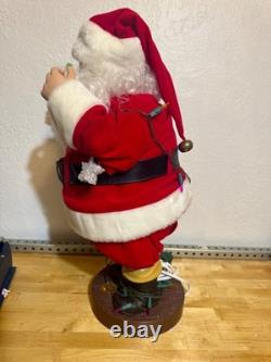 NEW Santa Claus Checking His Lights Coca Cola Animation Collection 1993 24 Tall