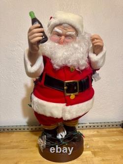 NEW Santa Claus Checking His Lights Coca Cola Animation Collection 1993 24 Tall