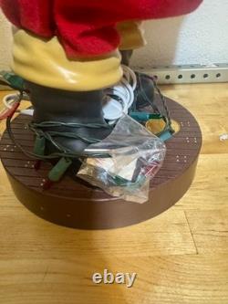 NEW Santa Claus Checking His Lights Coca Cola Animation Collection 1993 24 Tall