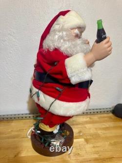 NEW Santa Claus Checking His Lights Coca Cola Animation Collection 1993 24 Tall