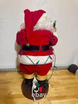 NEW Santa Claus Checking His Lights Coca Cola Animation Collection 1993 24 Tall