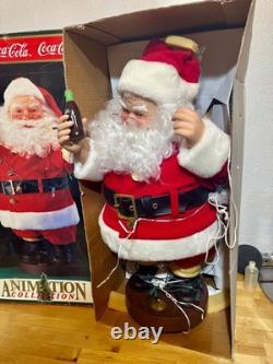 NEW Santa Claus Checking His Lights Coca Cola Animation Collection 1993 24 Tall