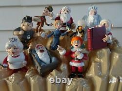 NEW Santa Claus Is Coming To Town 10 Piece Figure Set, Classic Media Mantis 2004