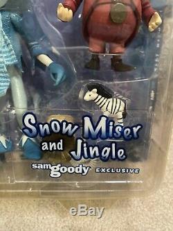 NEW! The YEAR WITHOUT A SANTA CLAUS SNOW MISER & JINGLE (Sam goody) Figure Set