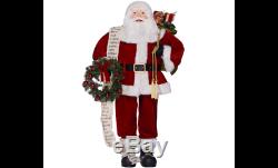 NEW in BOX! 4' Oversized Santa Figure by Valerie Hill 4 foot FREE SHIPPING